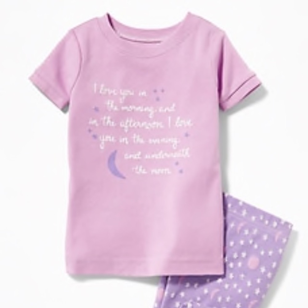 NWT Old Navy Baby Sleep Set 2T Girl “I love you ..